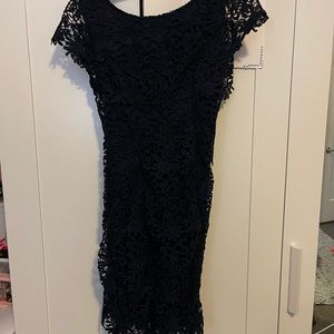 Blue lace open back dress TAG STILL ON